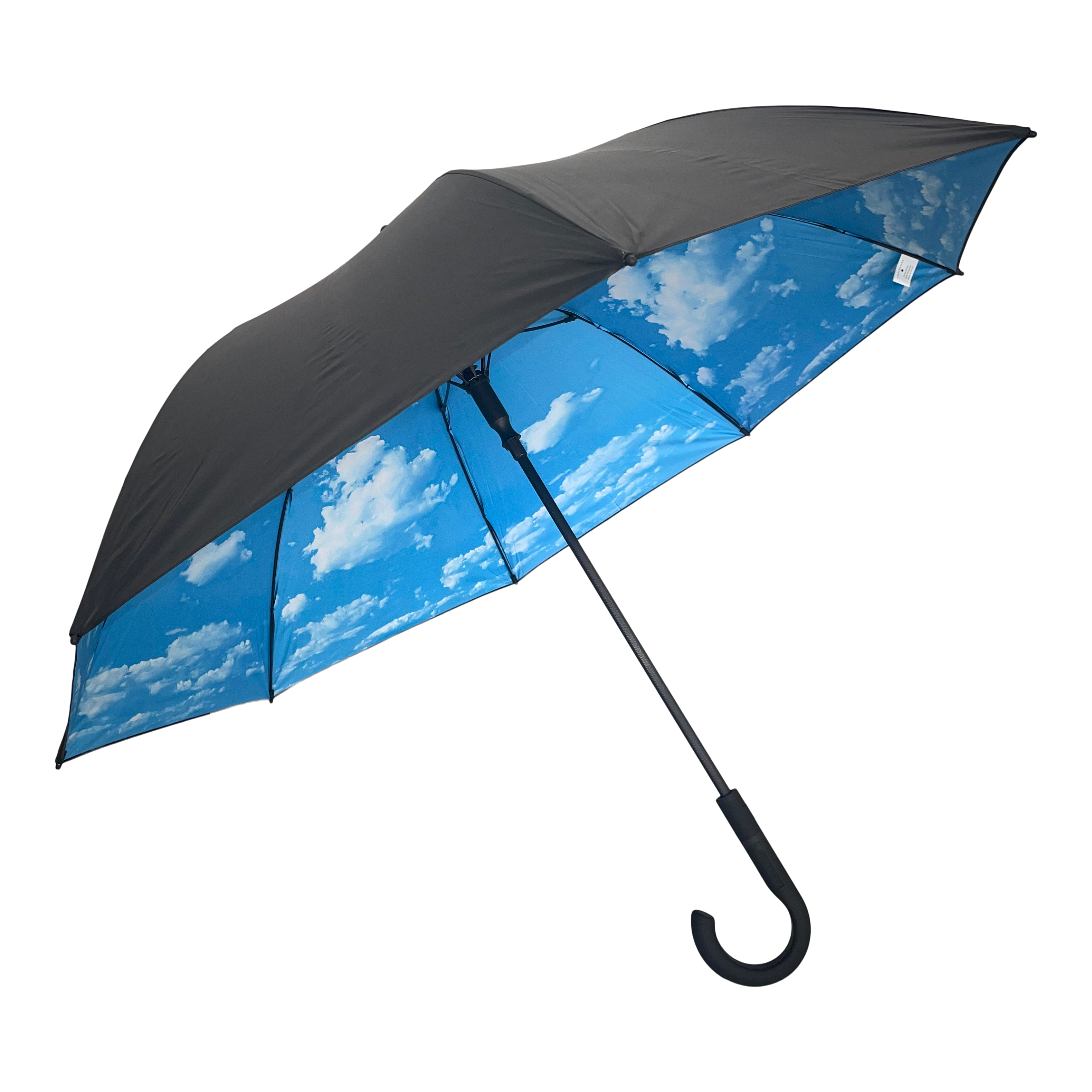 Large Stick Umbrella Sky Lake – Elegant, Windproof & UPF50+.
