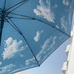 Large Stick Umbrella Sky Lake – Elegant, Windproof & UPF50+.