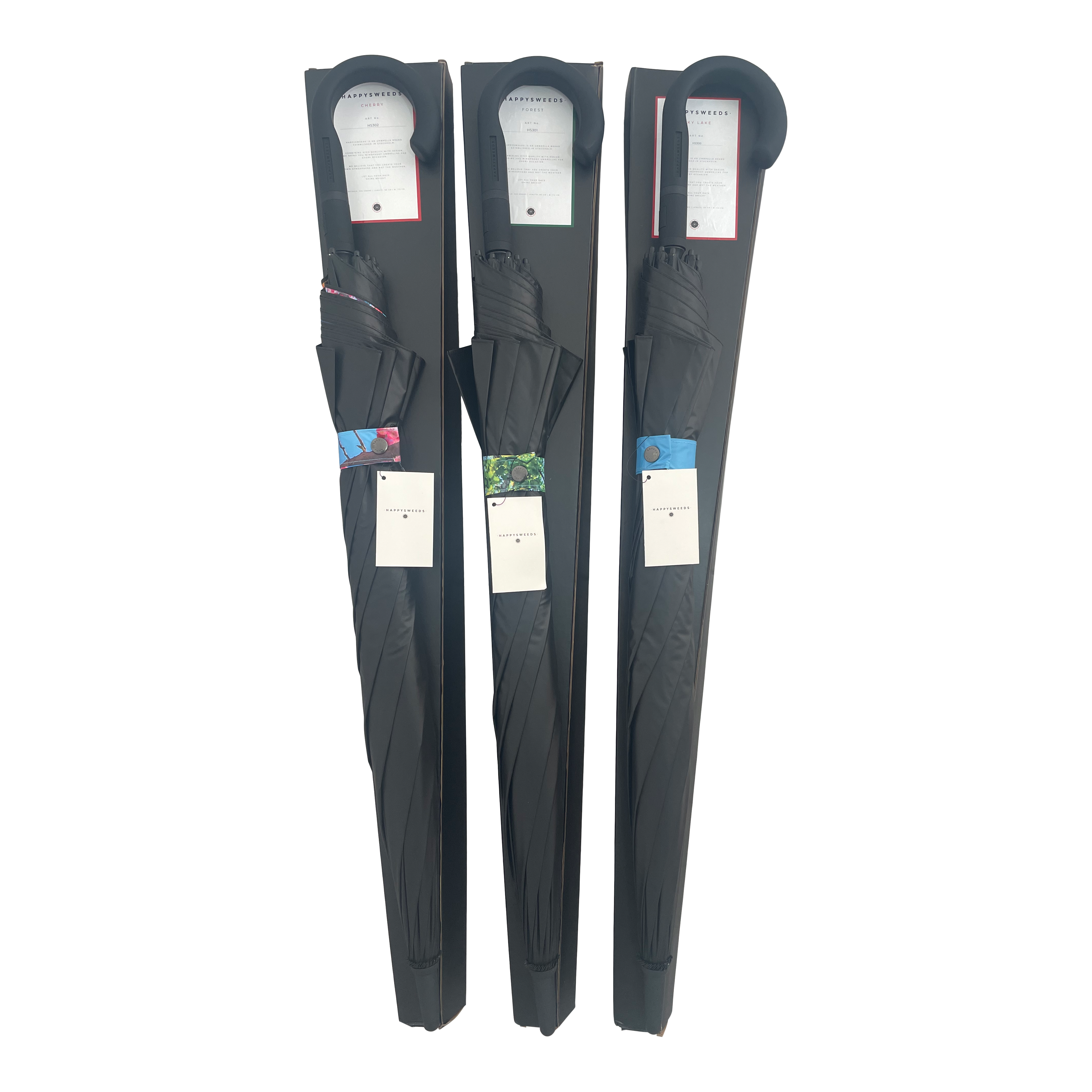 Large Stick Umbrella Sky Lake – Elegant, Windproof & UPF50+.