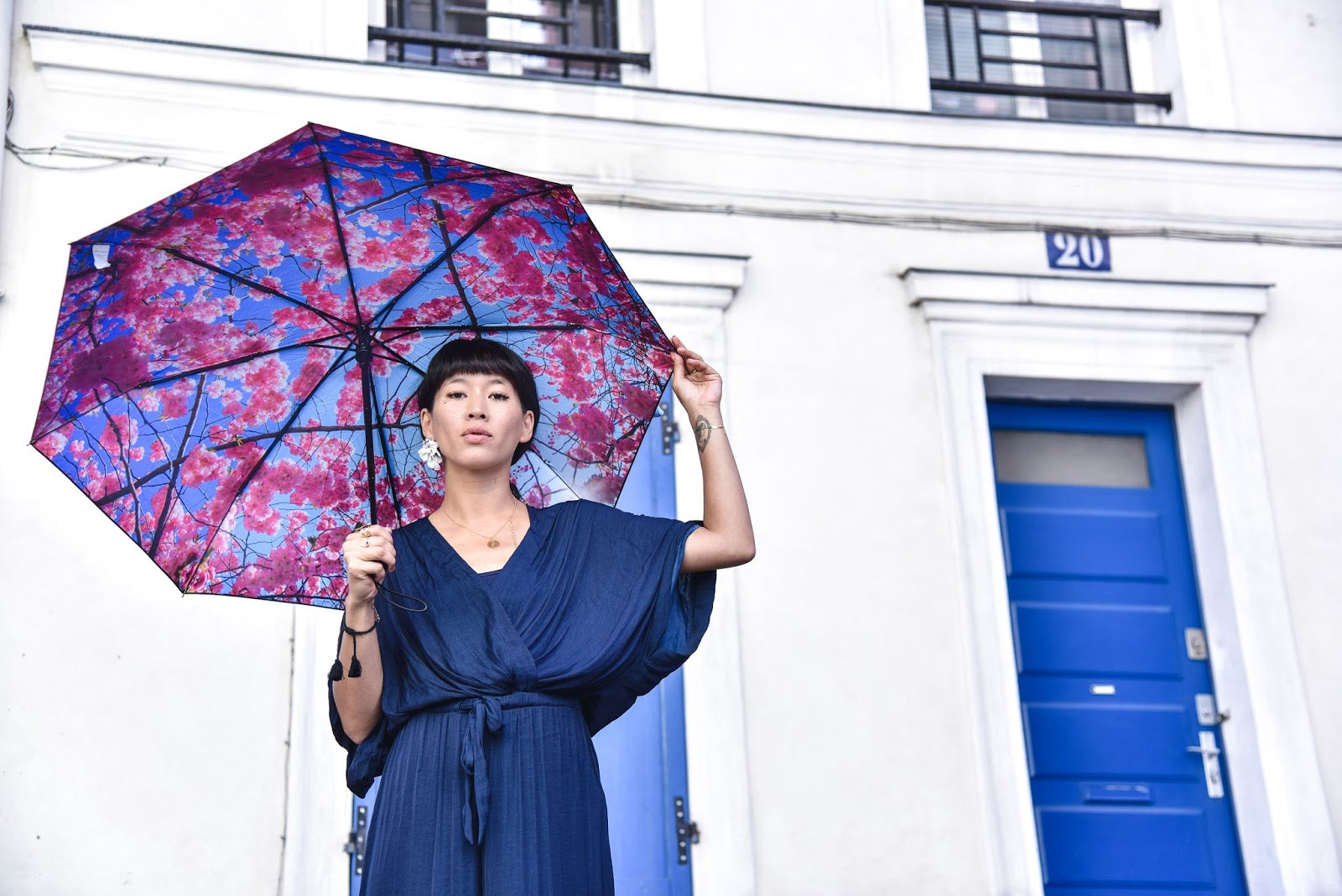 Cherry Blossom Umbrella – Elegance, Windproof & UPF50+.