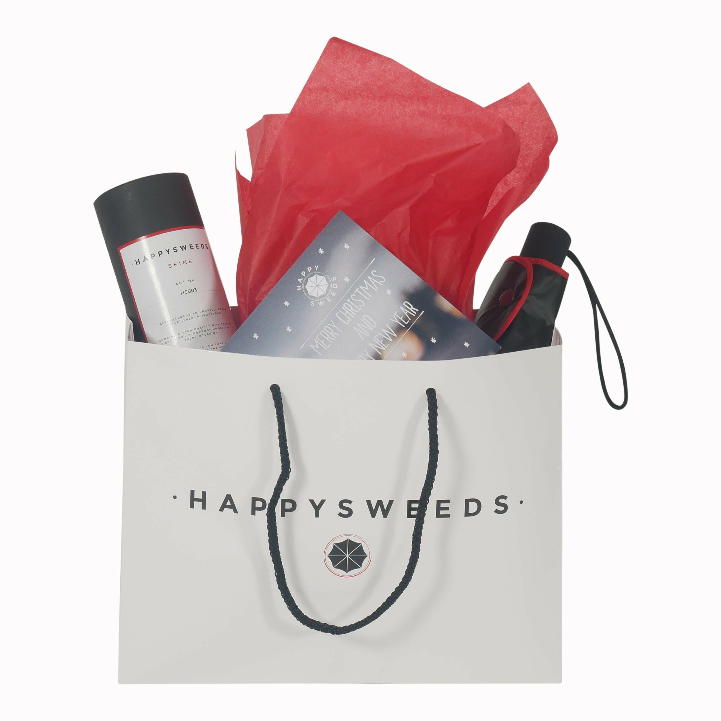 Happy Bag – Eco-Friendly Durable Paper Bag for Umbrellas.